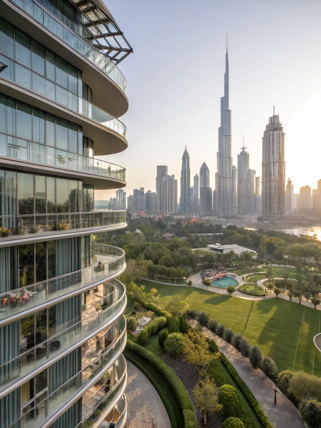 A professional photograph of a modern apartment building with fractional ownership units, emphasizing the accessibility and innovation of RealSmart's investment approach.